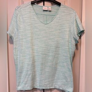 Chico's Soft Aqua Tee